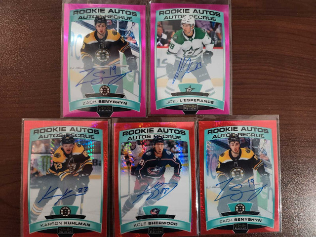 2019-20 OPC Platinum Red Prism/Matte Pink Rookie Auto Lot in Arts & Collectibles in Kitchener / Waterloo