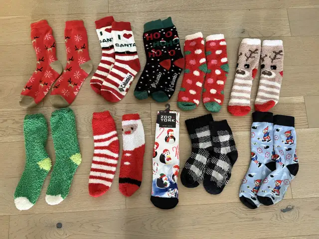 youth Christmas socks $10 for all  in Kids & Youth in St. Albert - Image 2