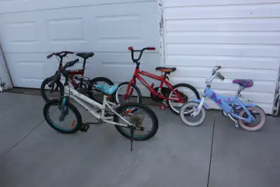 4 kids bicycles for sale, View more