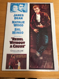 Sealed Rebel without a Cause Movie Poster Reproduction from 1986