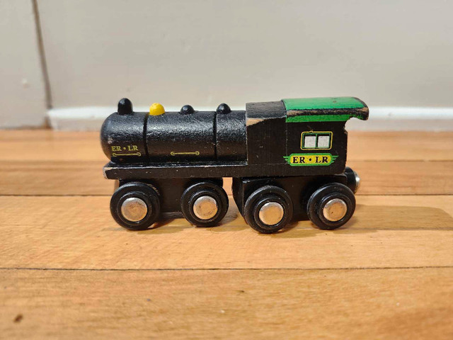 Imaginarium ER LR Black and Green Wooden Magnetic Steam Engine in Toys & Games in Bridgewater