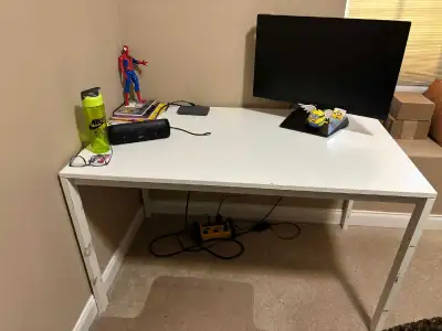 IKEA Work Table + Rotating Chair, View more