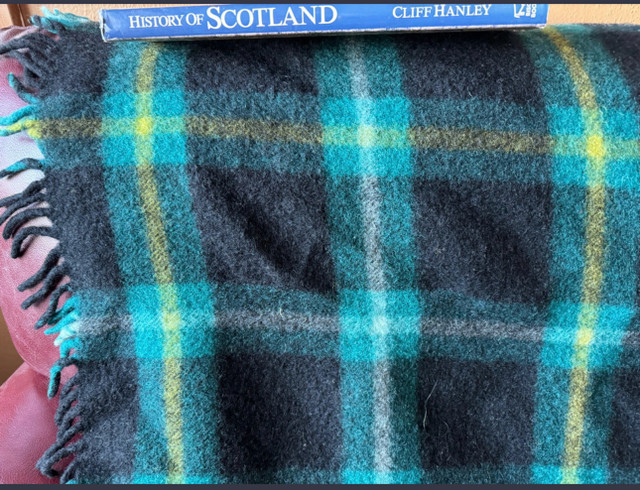 Vintage Wool Tartan Blanket in Bedding in Edmonton - Image 2