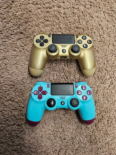 2 ps4 controllers parts/repair, View more