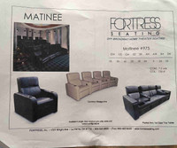 Fortress matinee high end home theatre seats 