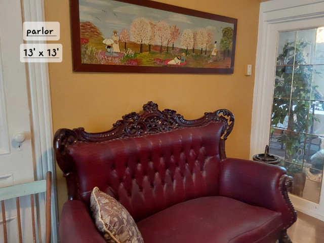 GORGEOUS, ONE OF A KIND,  ANTIQUE LOVE SEAT in Couches & Futons in Summerside - Image 2