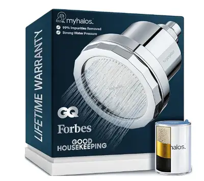 myhalos Fixed Shower Head and Filter, View more