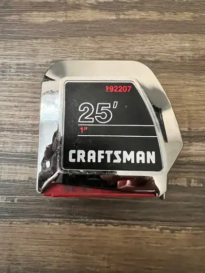 VINTAGE CRAFTSMAN TAPE MEASURE 25' X 1" - HARDLY USED - LIKE NEW, View more