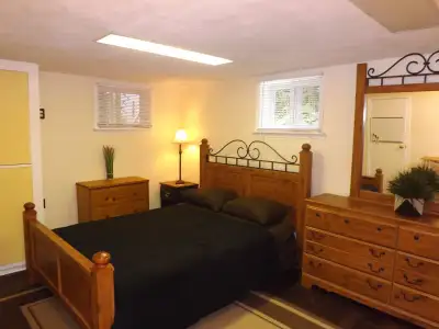 A bright, large and spacious bedroom, close ( literally in a walking distance) to all the amenities;...