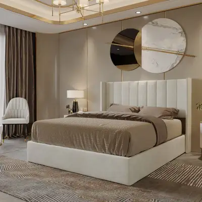 Ivory Storage Bed with Built In Storage, View more
