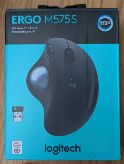 Logitech ERGO M575S Wireless Trackball Mouse - Like New!, View more