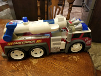 Large matchbox fire truck with sounds 