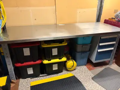 8ft x 3ft Stainless Steel Workbench, View more