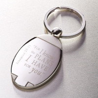 Christian Key Ring Quote From Jeremiah 29:11