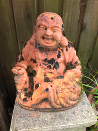 Old Vintage 12 inches Terracotta Buddha.