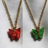 Christmas Gift Butterfly Necklaces