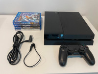 PS4, Controller, 4 games