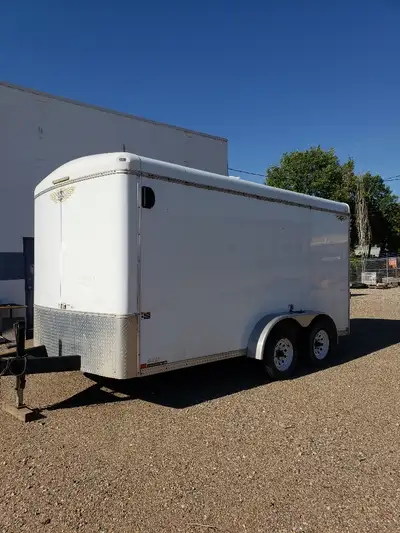 H&H Cargo Trailer 2006 ( Low Km ) 14' CARGO 7'X14' Straight Tandem Axle ***72"walls GVWR (pounds) 70...