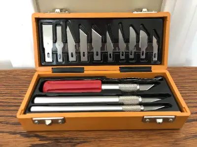 17-Piece Precision Hobby Knife Set - Exacto Knife Set for Modeli, View more