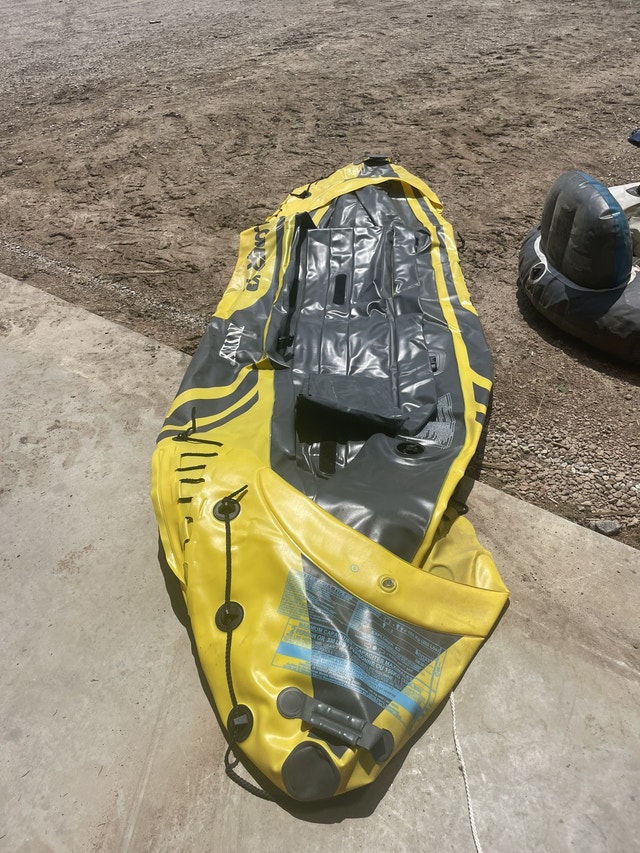 Inflatable kayak with paddles and seats Canoes, Kayaks & Paddles