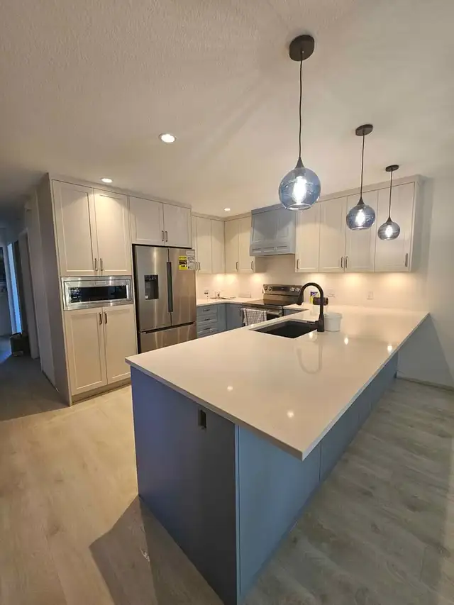 Kitchen cabinets installation