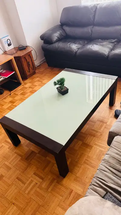 Coffee Table with Glass Top, View more