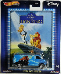 Hot Wheels Premium 1/64 Custom GMC Panel Van Lion King Diecast