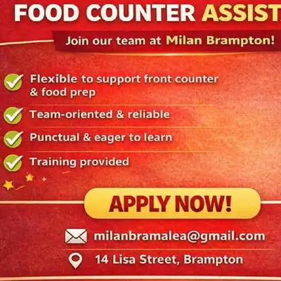 Urgent Hiring : Restaurant crew member ( only on SIN), View more