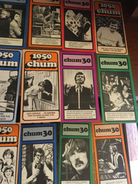 23 1050 Chum Charts 1970 to 73 like new .