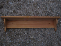 wooden shelf unfinished 3 feet long