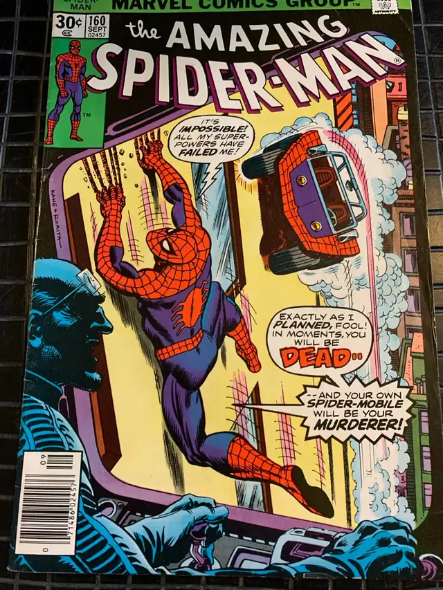 #160 the amazing Spider-Man, 1976, like new in Mylar in Comics & Graphic Novels in Winnipeg - Image 2