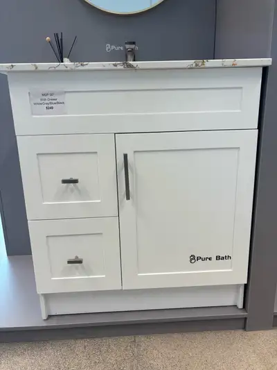 30″ Bathroom Vanity MDF with Countertop, View more