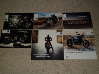 Lot of Vintage 2010's BMW Motorcycle color brochures