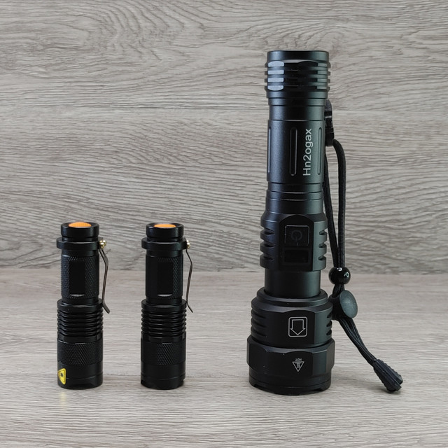3 Compact Tactical Flashlights LED 1 White Light & 2 Red Light in Other in City of Toronto