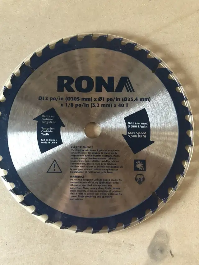 12” Mitre Saw Blade  in Power Tools in City of Toronto - Image 2