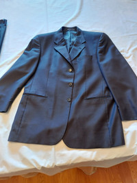 Mens Suit Dark Navy Blue, Stonehouse brand. Pure New Wool. 44R