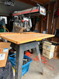 Radial arm table saw for sale