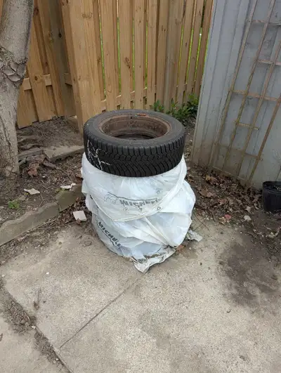 Selling a set of 4 winter tires mounted on steel rims. Tread is fair — priced accordingly. Great for...