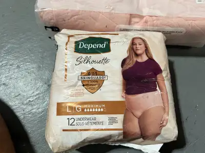 Depend Silhouette Incontinence Underwear for Women – Large, View more