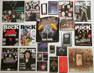 Black Sabbath - 3 Vinyl + 1 Concert Stub + 8 Mags + 8 Mags +more, View more