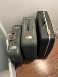 Vintage hard shell suitcases