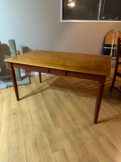 Table with three chairs, View more