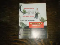Bolens 60 Power Pak unit and Lawn Mower mow pak Sales Brochure