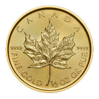 Pièce feuille d'érable or MRC/bullion gold maple leaf 1/2 oz