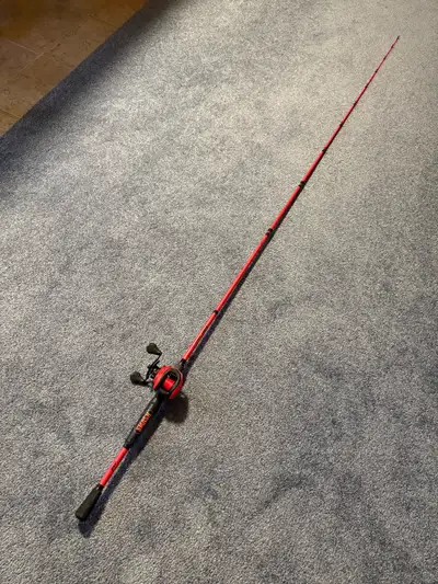 Rod Brand: Lews Kind: Baitcaster Length: 7’2” Power: Medium Heavy Action: Fast Line Weight: 12-30lb...