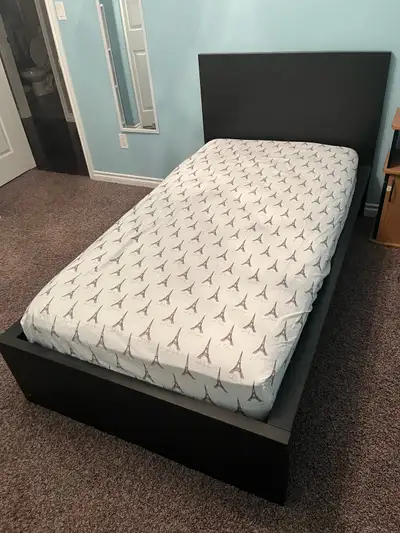 Single bed frame and mattress , View more