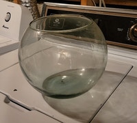 Large Round Glass Bowl - Cheap!