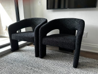 Two Brand New Modern Armchairs ($2,100 value)