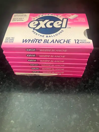 Excel Bubblemint White Gum 7 packs, View more