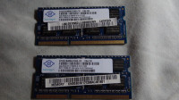 Mémoire Memory Portable Laptop PC-MAC 2x2Gig=4gig- NANYA
